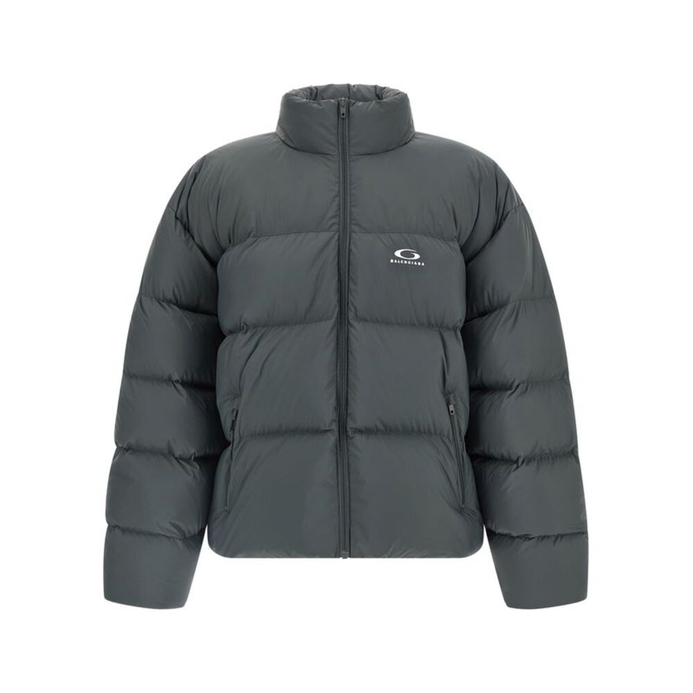 Balenciaga Gray Polyamide Full-Length Men's Jacket